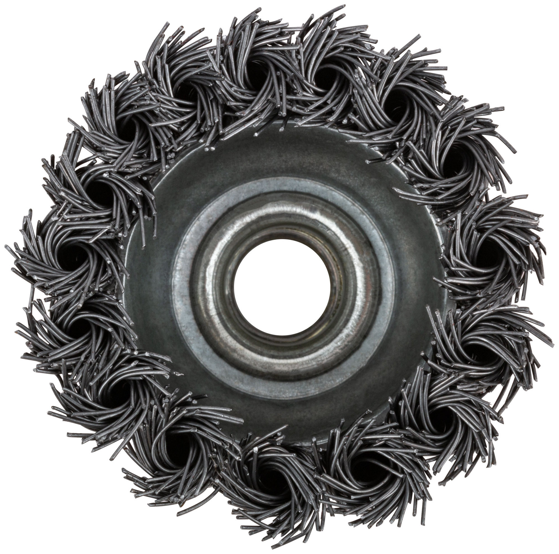 Корщетка чашечная, гайка М14, стальная витая проволока 65 мм (39041)