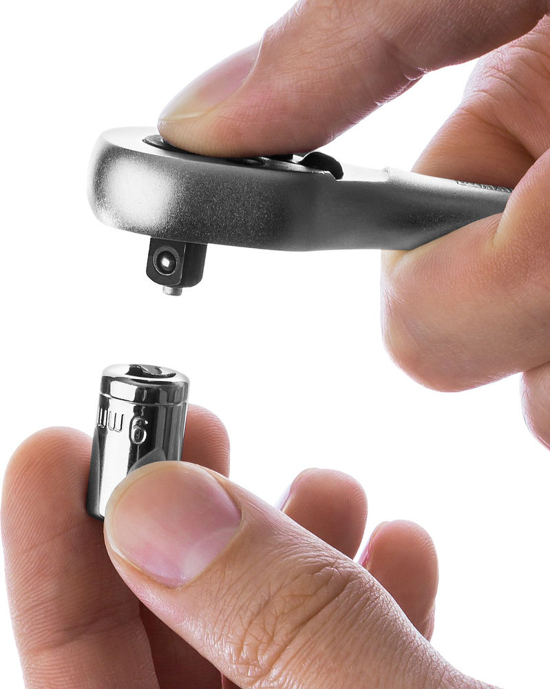 Трещотка 1/4, 72 зубца для торцовых головок KRAFTOOL 27791-1/4