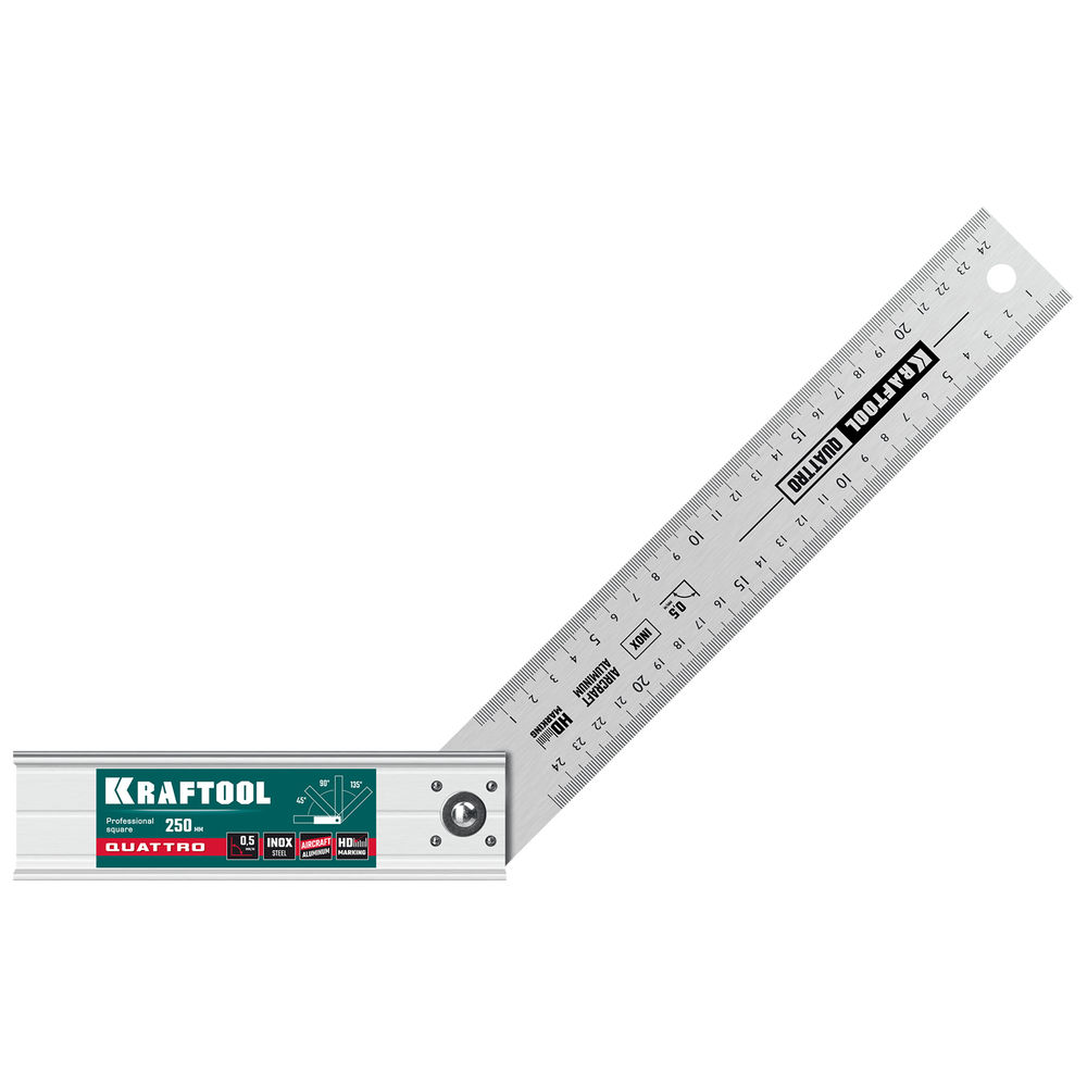 Складной столярный угольник QUATTRO, 250 мм, 4 положения KRAFTOOL 3444