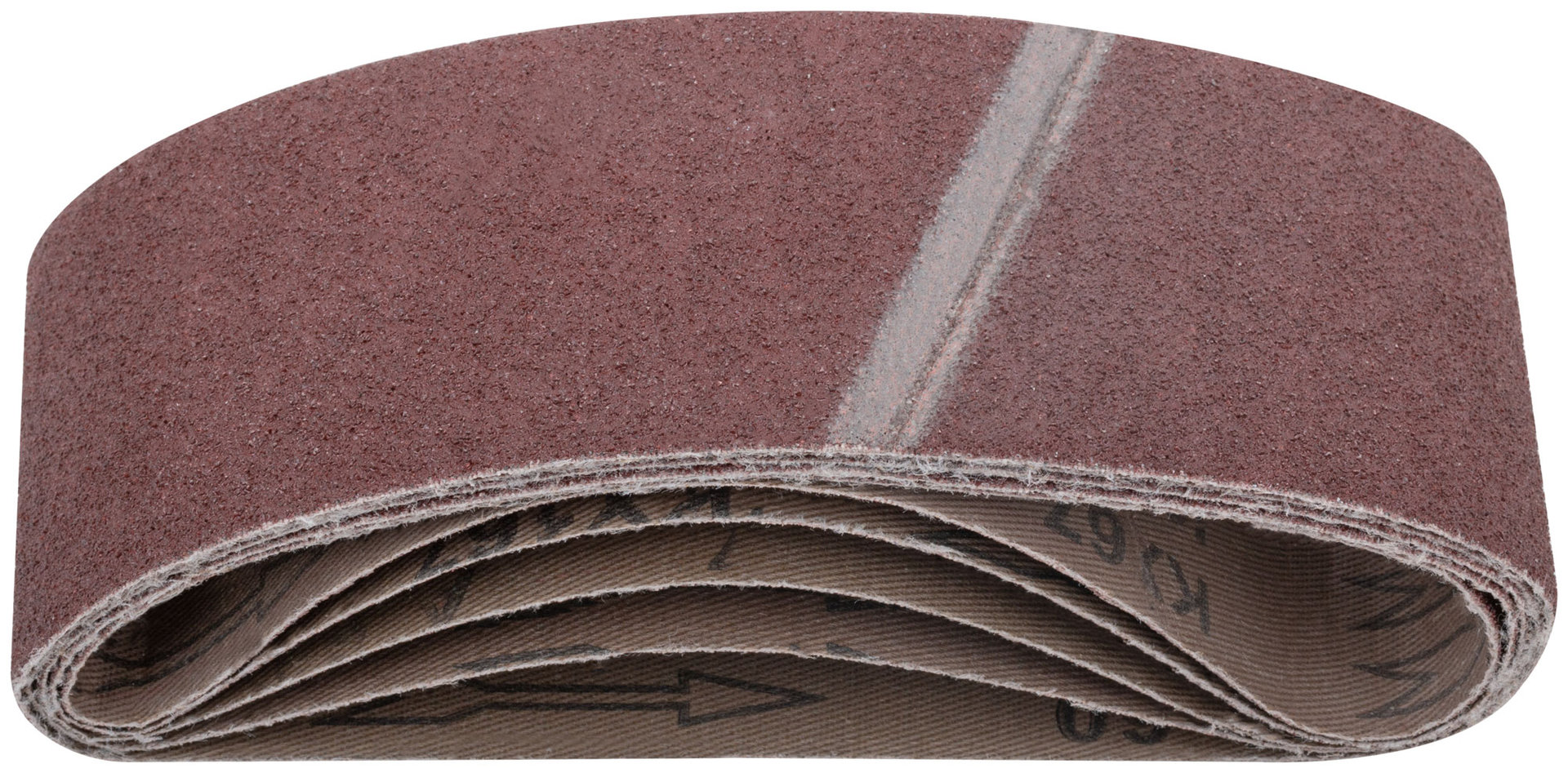 Ленты шлифовальные бесконечные, водостойкие, на тканевой основе, 5 шт., 75х457 мм Р 60 (39683)
