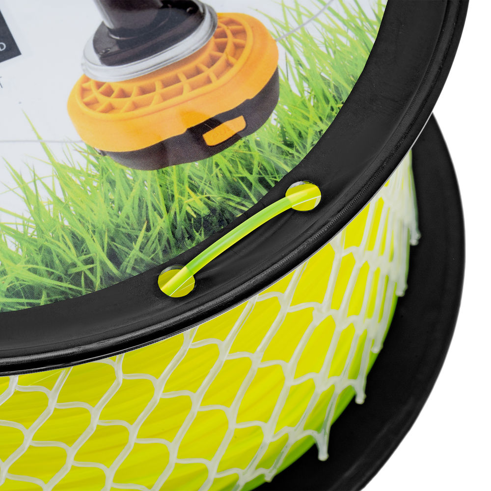 Леска для триммера круглая, 2,4мм х 192м, на DIN катушке FLEX CORD Denzel (96280)