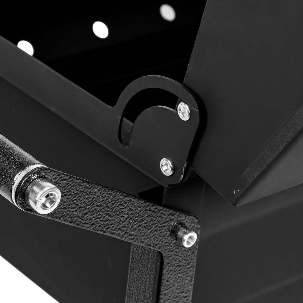 Мангал сварной на колесах, 662 х 390 х 152/805 мм, сталь 2 мм, кочерга в комплекте, Camping Palisad (69686)