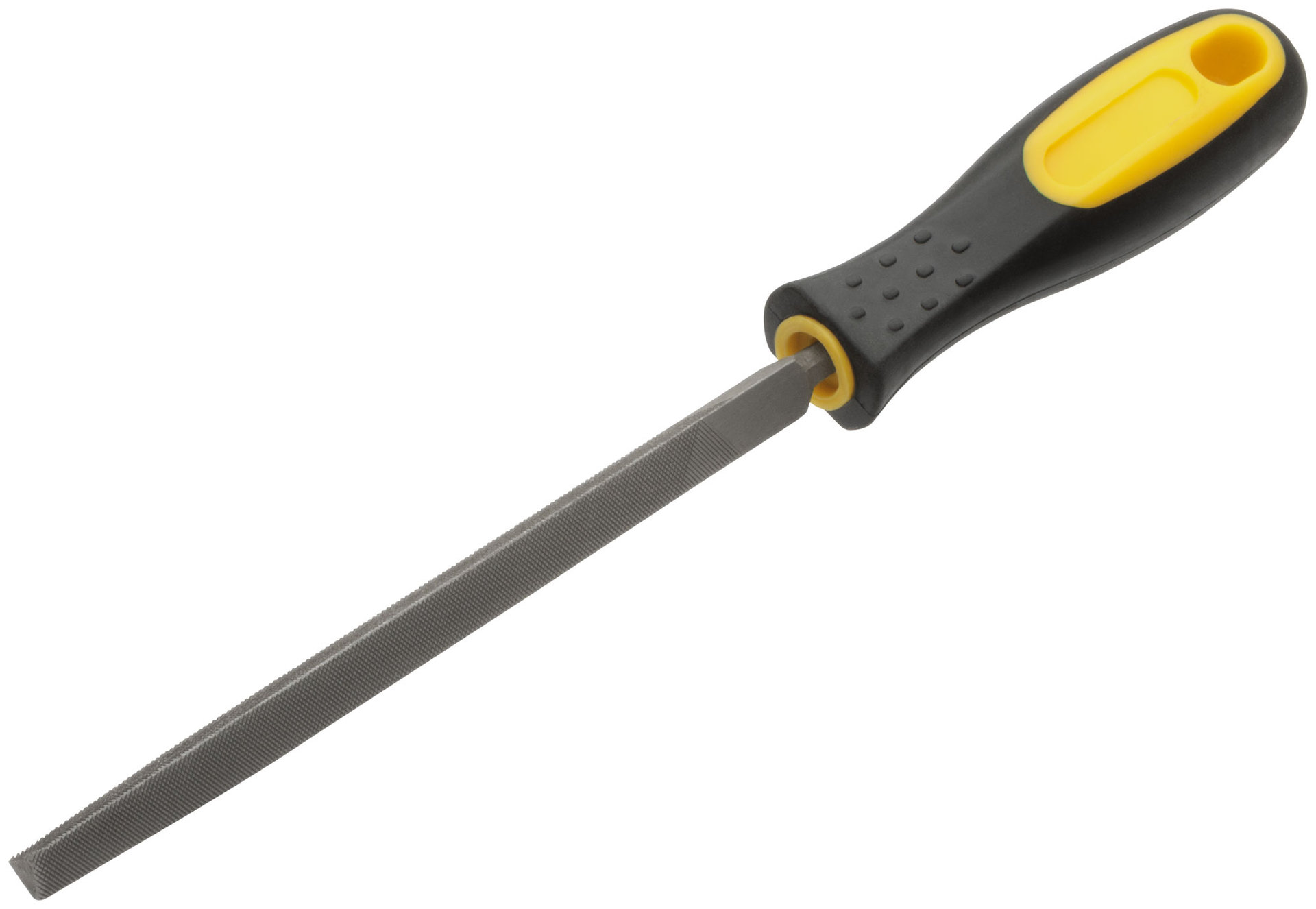 Напильник, прорезиненная ручка, трехгранный 150 мм (42571)