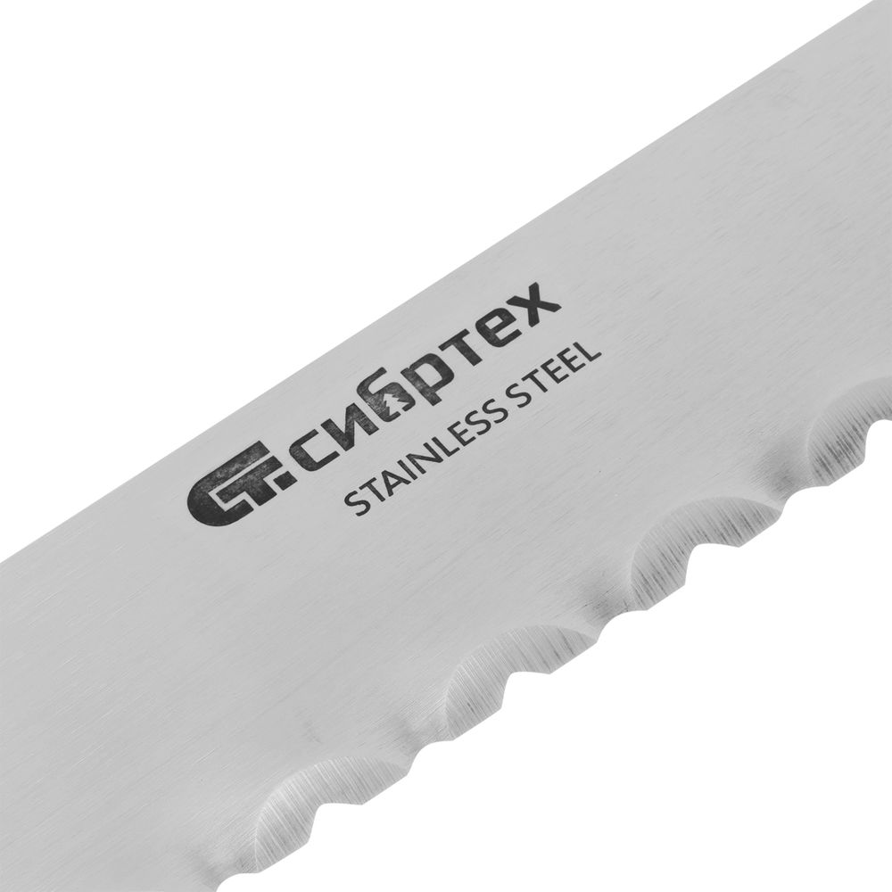 Нож для резки теплоизоляционных панелей, обрезиненная рукоятка, 475 мм, лезвие 340 мм Сибртех (79025)