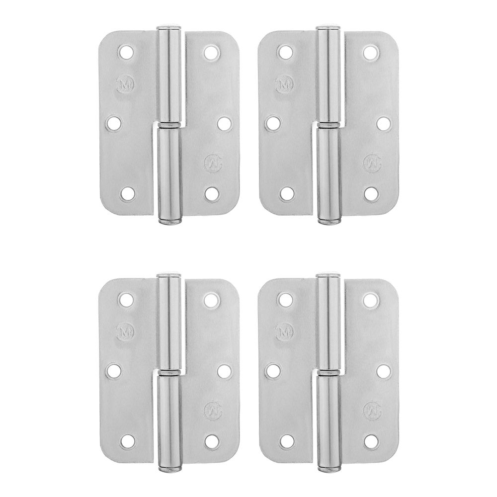 Петля накладная ПН1-85 левая, цинк, 4 шт, (Металлист) (91551)