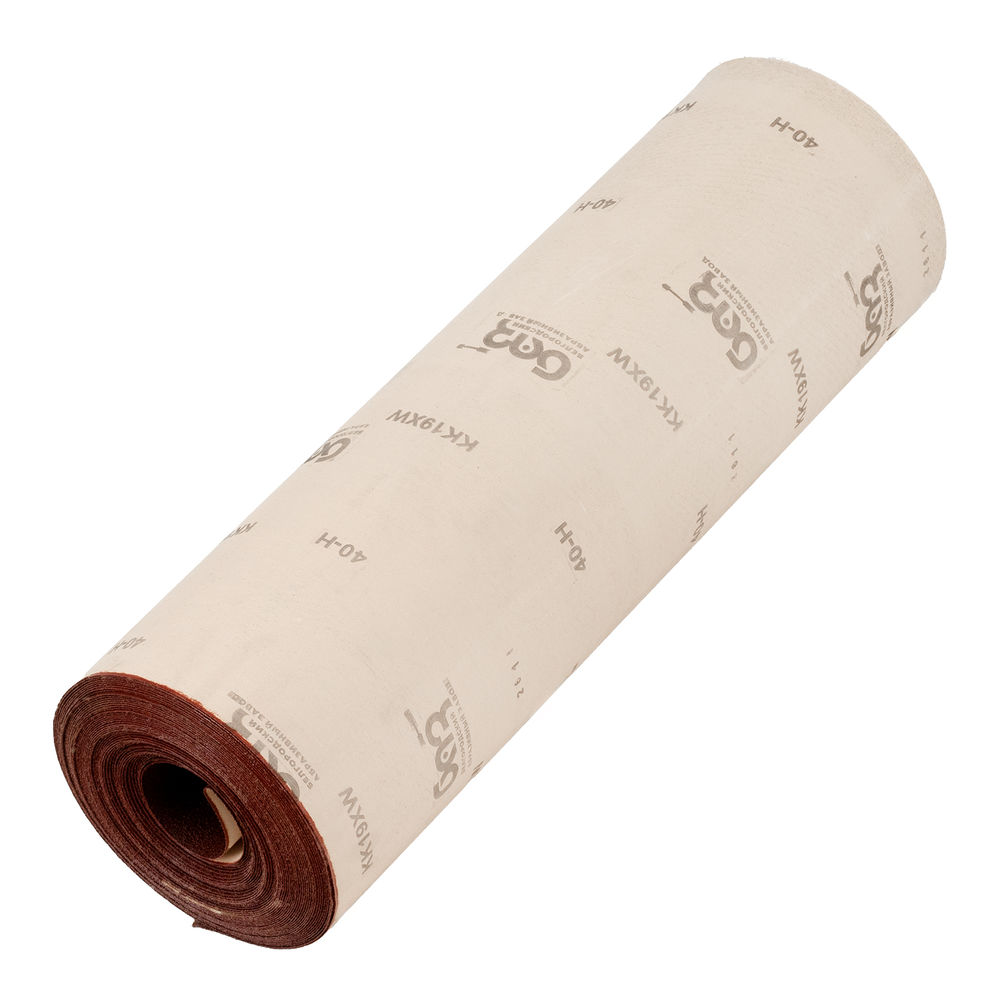 Шкурка на тканевой основе, зернистость № 40, 775 мм х 30 м, БАЗ (75244)