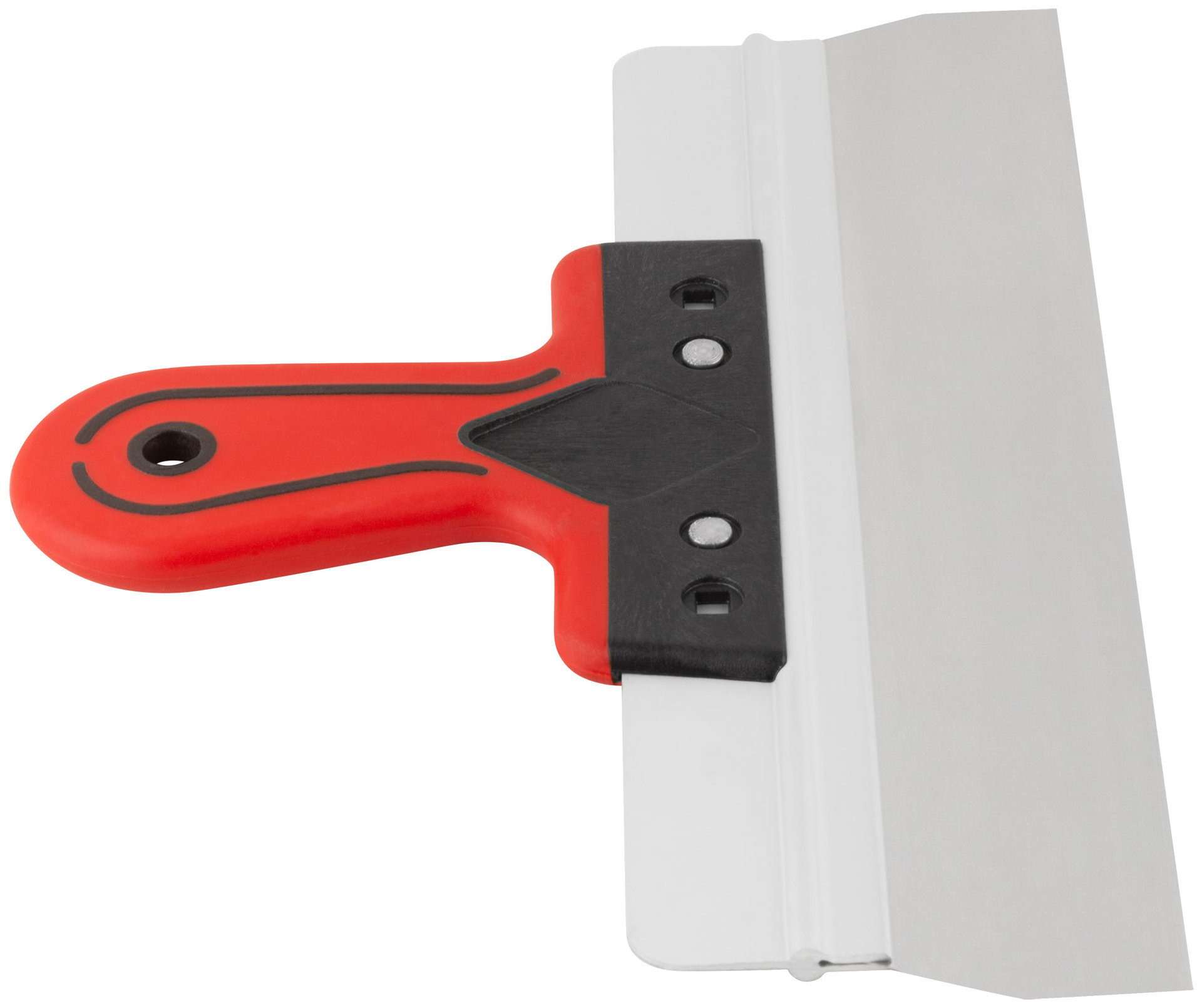 Шпатель фасадный Профи, нержавеющая сталь, прорезиненная ручка 300 мм (06424)