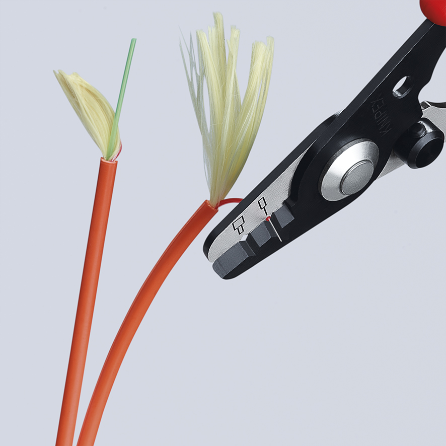 Стриппер для удаления первичной (O 0.125 мм) и вторичной (O 0.25 мм) оболочек оптоволокна, 130 мм, SB (KN-1282130SB)