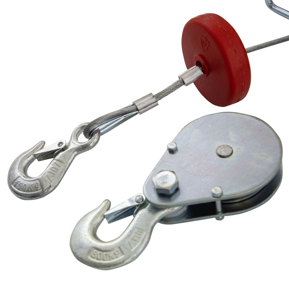 Тельфер электрический TF-800, 0.8 т, 1300 Вт, высота 12 м, 8 м/мин Denzel (52014)