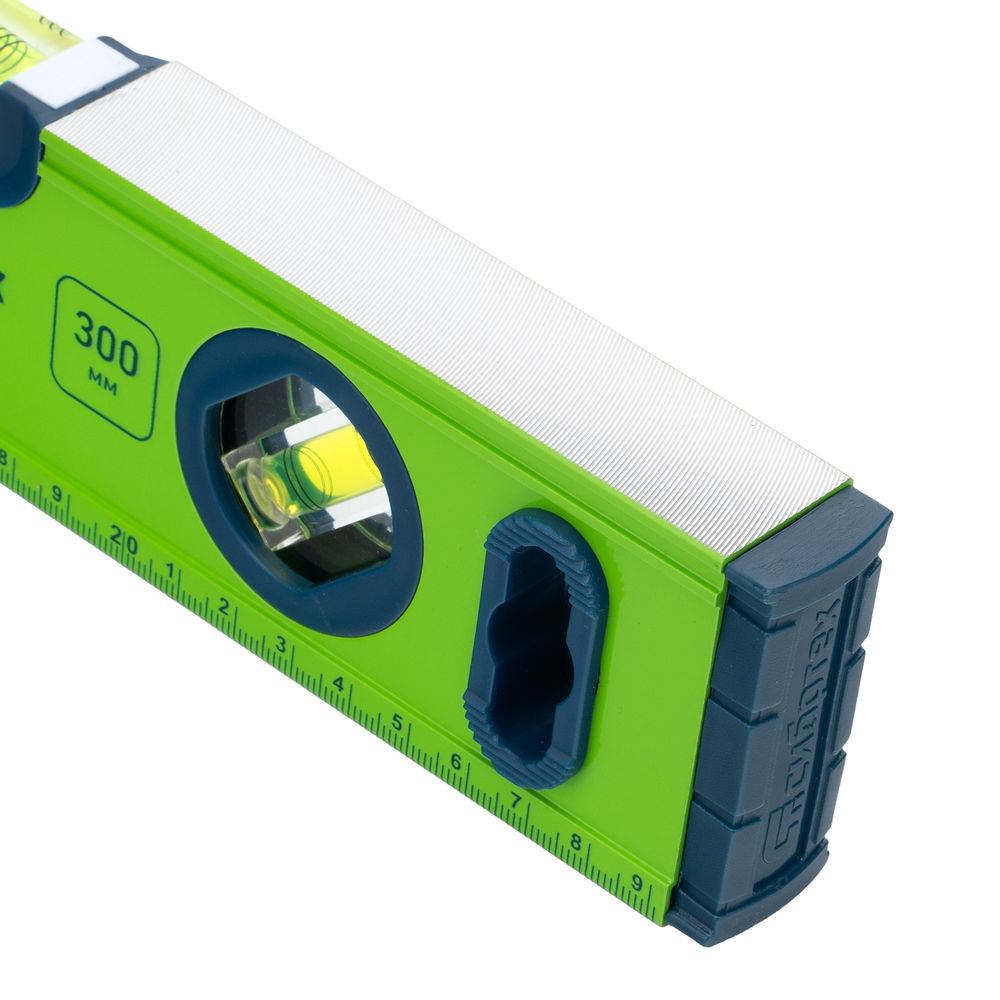 Уровень алюминиевый УСМ-0,5-300, фрезерованный, 3 глазка, магнитный, 300 мм Сибртех (34111)