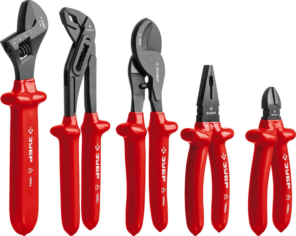 Набор диэлектрического губцевого инструмента 12 предм. Профессионал ЗУБР 2214-H12