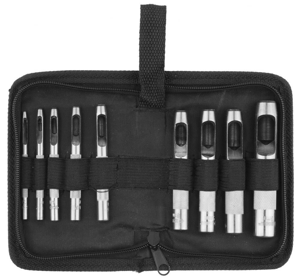 Набор пробойников для кожи 3 - 13 мм, 9 шт ЗУБР 22949-H9