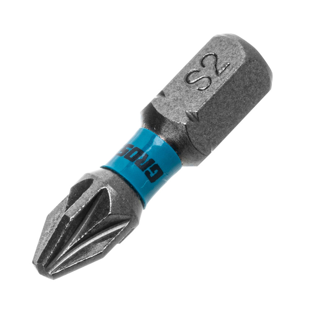 Бита торсионная PZ2 x 25 мм, для ударных шуруповертов, 10 шт. Gross (11484)