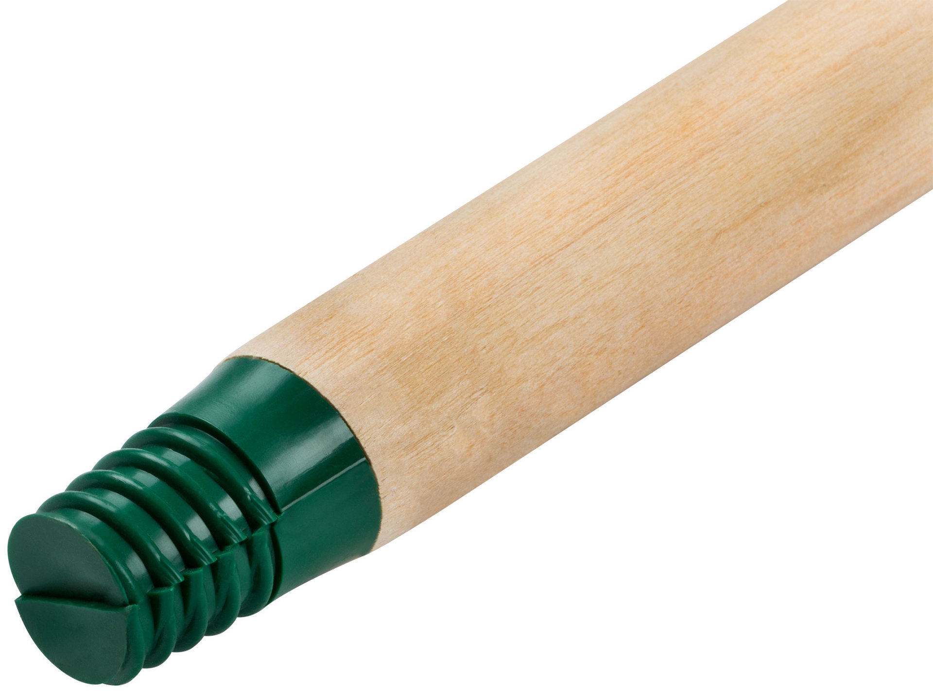 Черенок для метел деревянный с пластиковой резьбой 1200 мм (68019)
