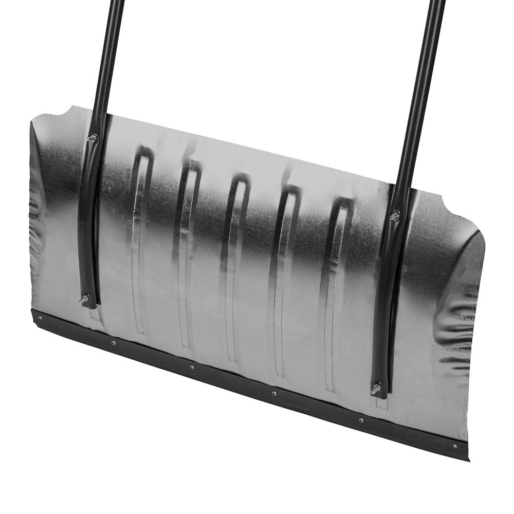 Движок для уборки снега оцинкованный, 735x385x1120 мм, стальная рукоятка, Сибртех (61698)