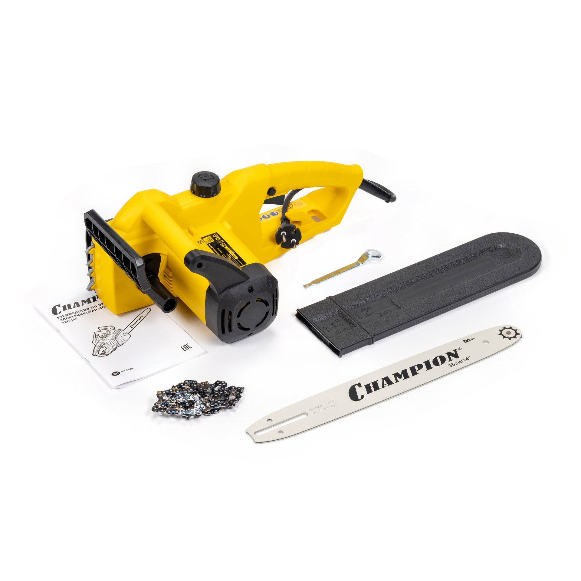 Электропила CHAMPION 120-14 3/8-1,3-52 (2кВт 3,78кг) (120-14)