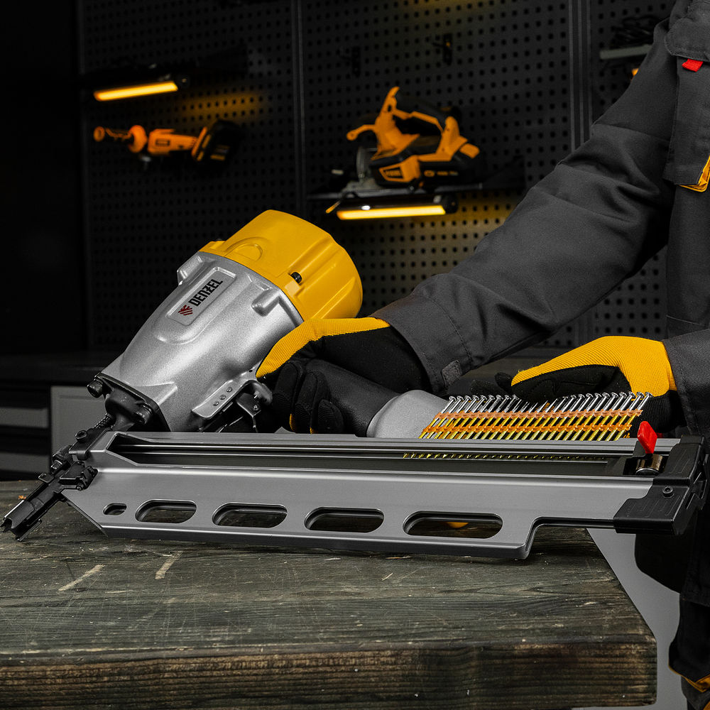 Гвозди для пнев. нейлера (оцинк.) длина - 65 мм, диам. - 2,9 мм, 2000 шт. Denzel (57685)