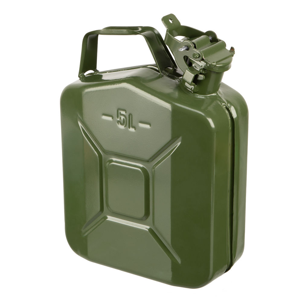 Канистра для топлива, металлическая, толщина стенок 0,8мм, 5 литров (53140)