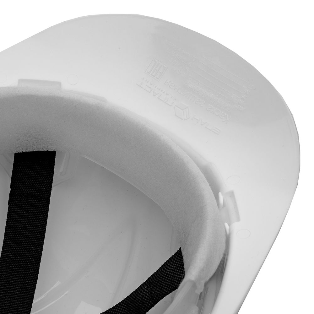 Каска защитная из ударопрочной пластмассы, белая Сибртех (89114)