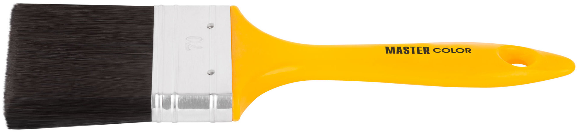 Кисть флейцевая, толщ. 16 мм, 70% ПБT/30% чёрн.натур. щетина, нерж. обжим, пласт.ручка, ширина 70 мм (30-0164)