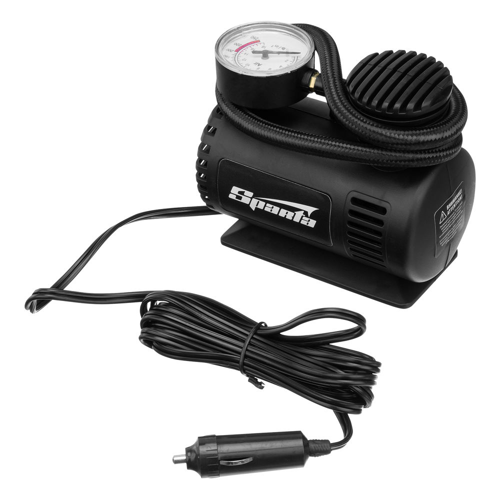 Компрессор автомобильный С-12, 12 В, 17 атм, 12 л/мин Sparta (58050)