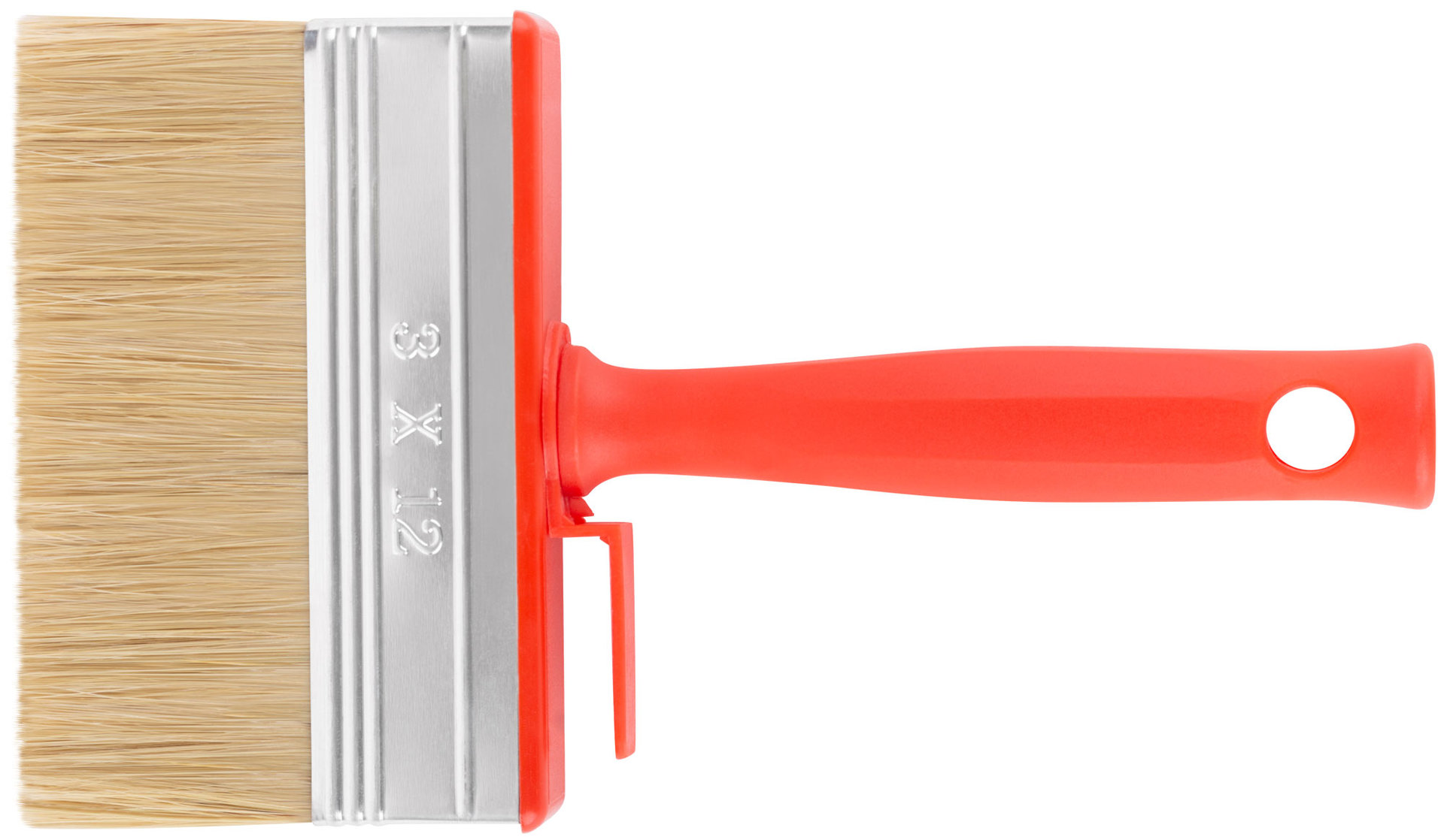 Макловица, 70%ПЭT/30% натур. щетина, нерж. обжим, красная пласт. ручка, 120 х 30 мм (30-0583)