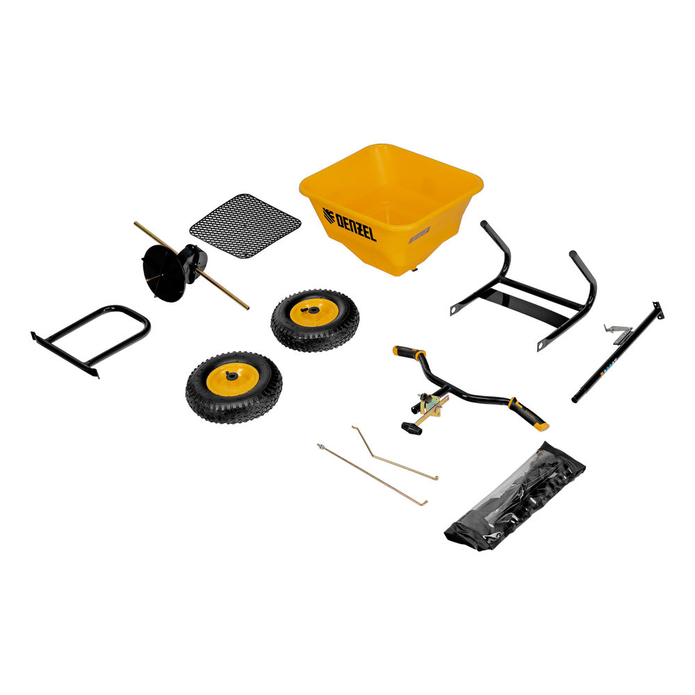 Механическая сеялка на колесах, 45 л Denzel (63951)