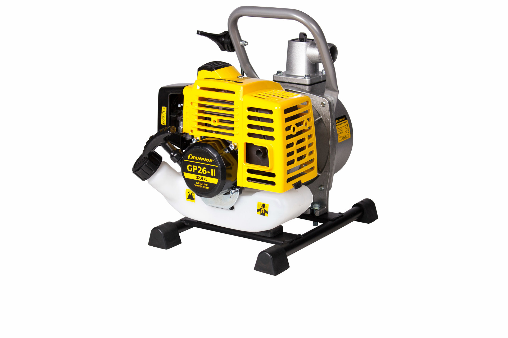 Мотопомпа CHAMPION GP26-II (1 130л/мин 8/30м 1,22лс 2Т 0,7л 7кг, легкий старт) (GP26-II)