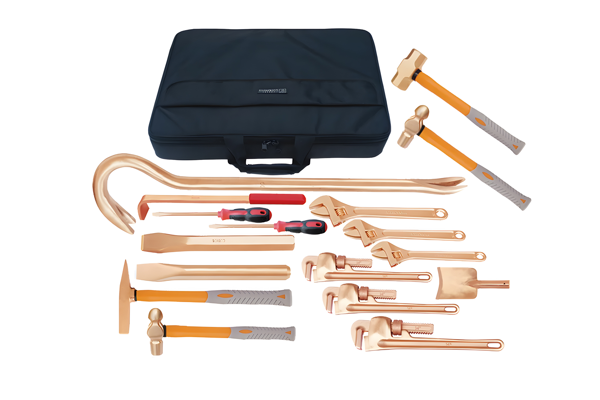 Набор взрывобезопасного инструмента (18 предметов) BeCu No.AA10-18, HORTZ