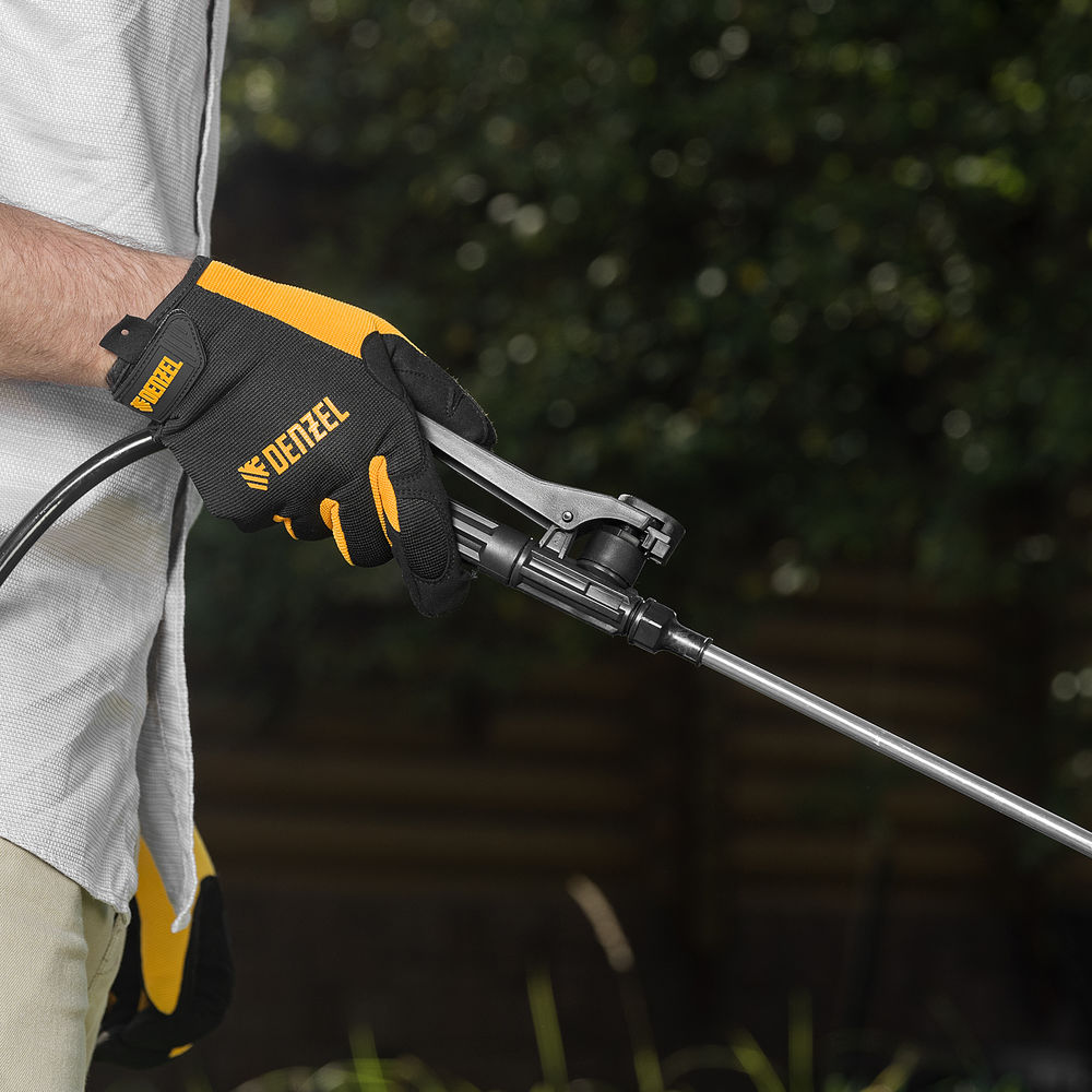 Опрыскиватель ранцевый аккумуляторный D-16LA, 16 л, 12 В, 8 Ач Denzel (64789)