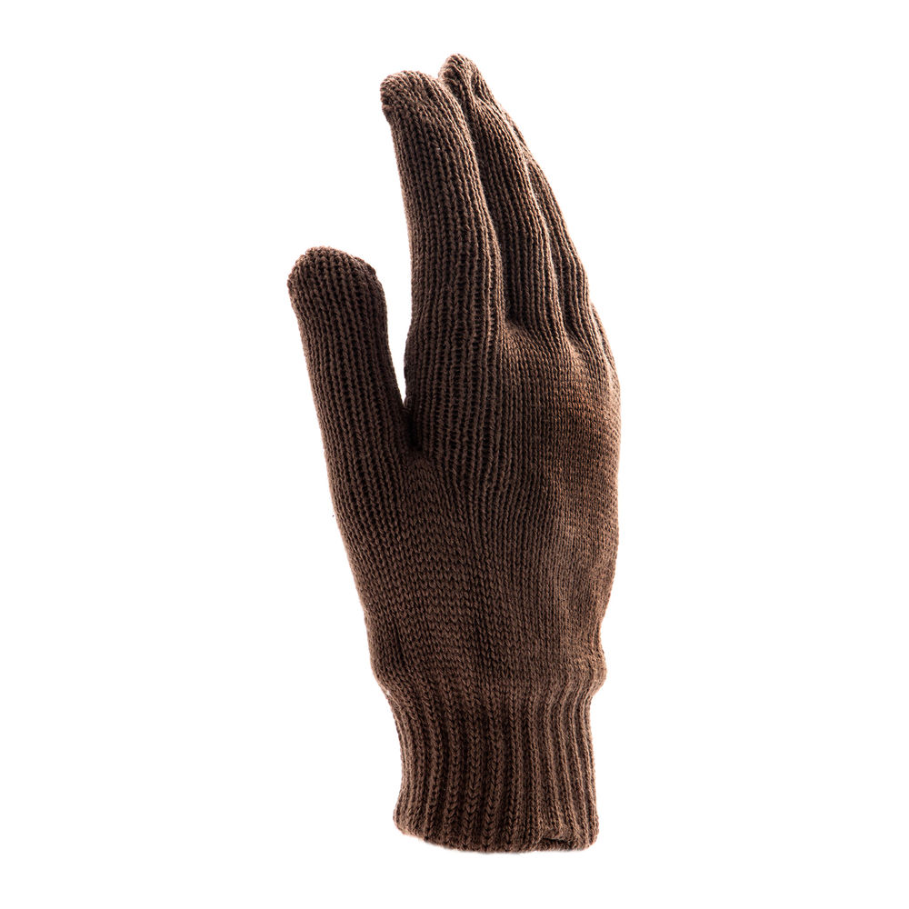 Перчатки трикотажные, двойные, полушерстяные, с ПВХ покрытием, Сибртех (68634)