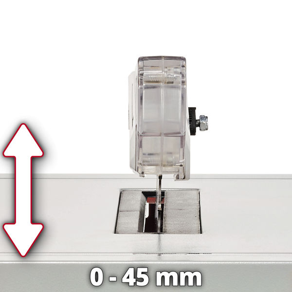Пила настольная Einhell TC-TS 210, 1200Вт,210х30мм,глуб реза 45мм,4800 об/мин (4340425)