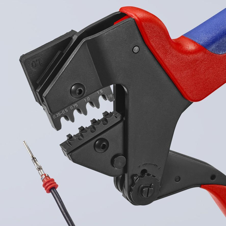 Плашка опрессовочная: штекеры AMP Superseal 1.5 Tyco Electronics, 0.35-0.5/0.75/1/1.5 мм?, 4 гнезда (KN-974928)