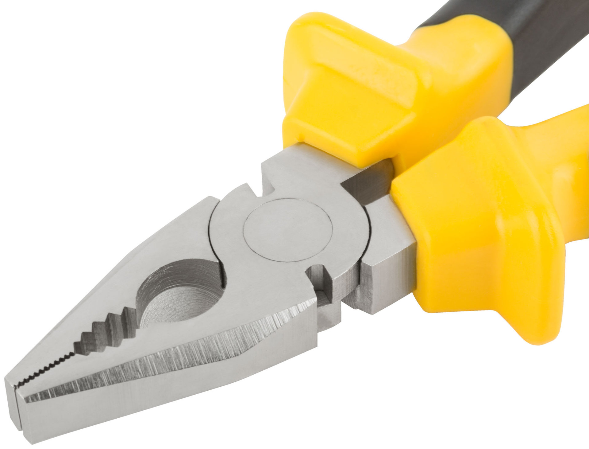 Плоскогубцы комбинированные Старт черно-желтые прорезиненные ручки, хром-никелевое покрытие 180 мм (49955)