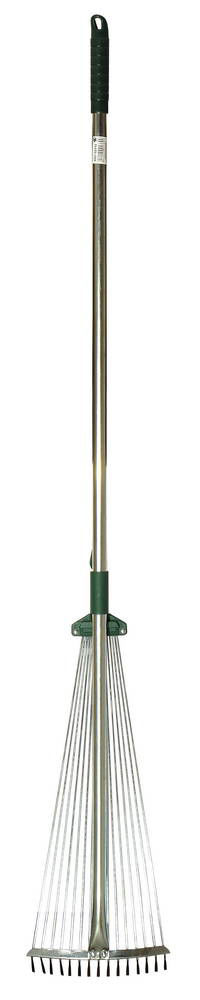 Регулируемые веерные грабли R743 длина 1200 мм, ширина 175-550 мм, с черенком, 15 зубцов RACO 4231-53/743