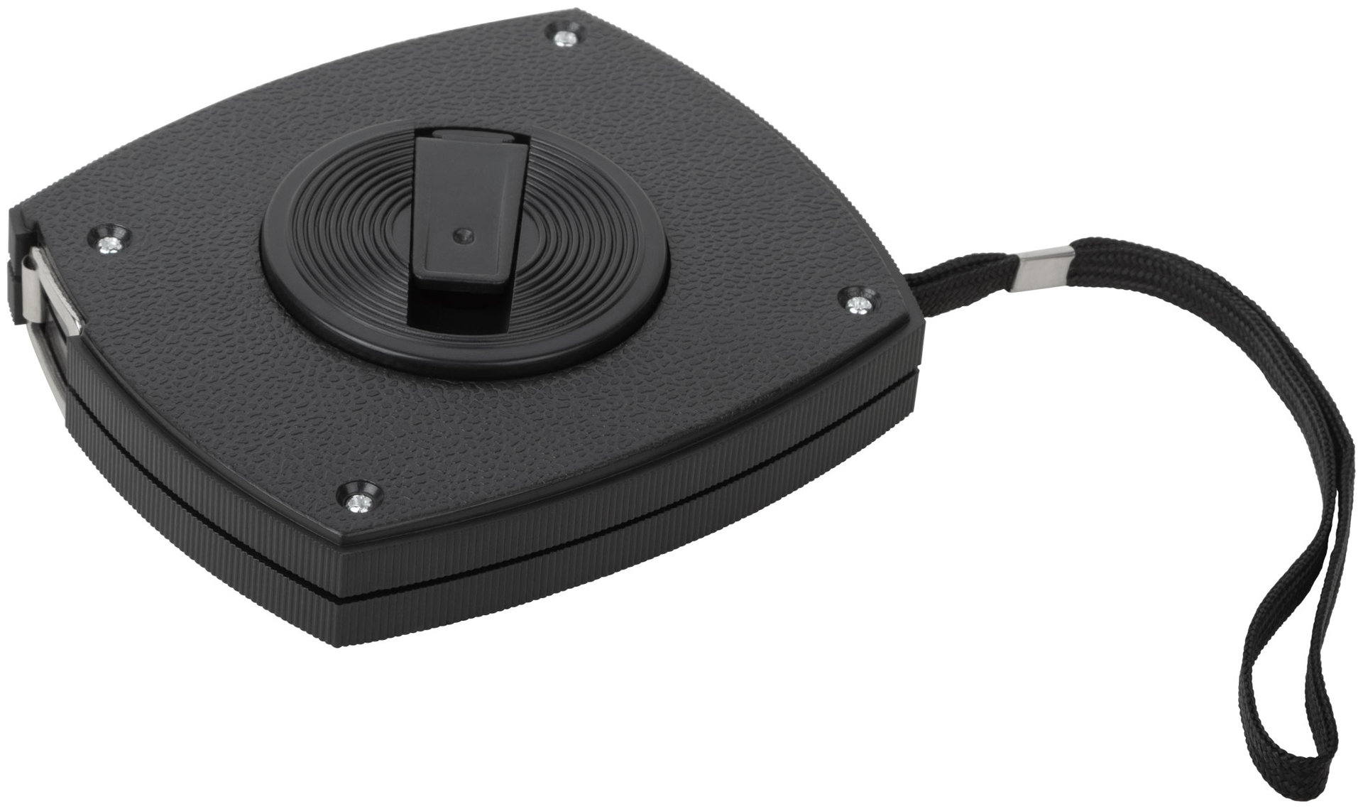 Рулетка, черный закрытый пластиковый корпус, стальная лента 20 м