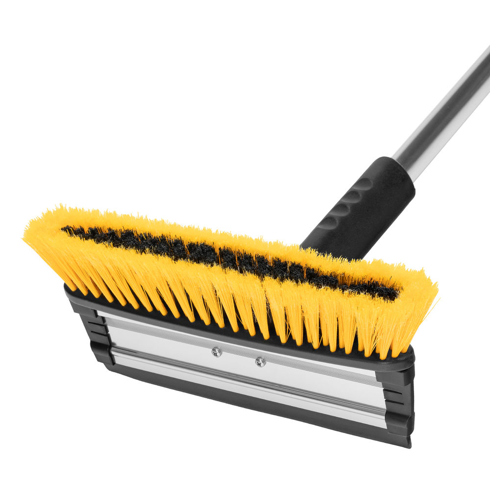 Щетка-сметка для снега со скребком, телескоп, поворотная голова, водосгон, 900-1200 мм Denzel (55308)