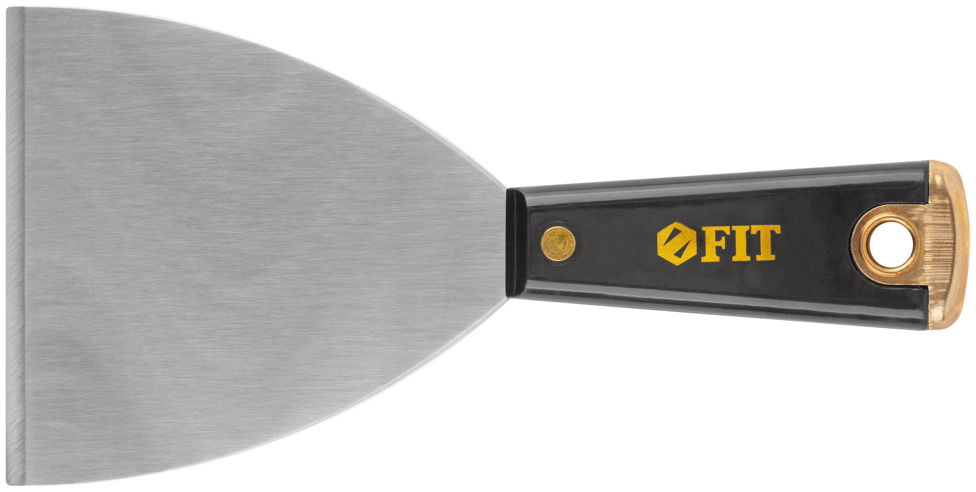 Шпатель для удаления ржавчины Профи, толщ. лезвия 1 мм, пластик.ручка с метал.бойком 4 (100 мм) (06410)