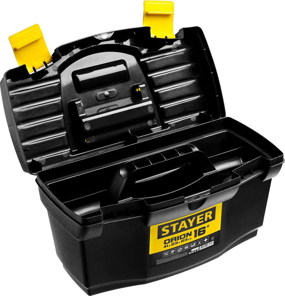 Ящик пластиковый для инструментов 410 x 230 x 230 мм, (16) ORION-16 STAYER 38110-16