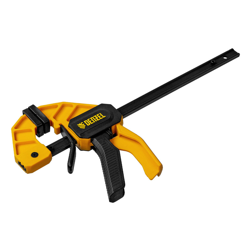 Струбцина F-образная, быстрозажимная, 150 х 55 мм, усиленный нейлоновый корпус Denzel (20501)