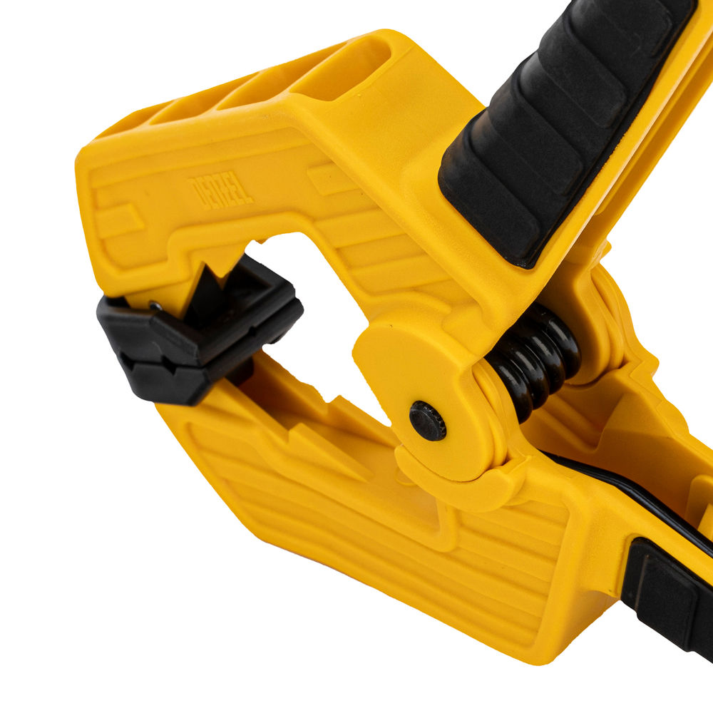 Струбцина клещеобразная, усиленная 80 х 60 мм, двухкомпонентные рукоятки Denzel (20797)