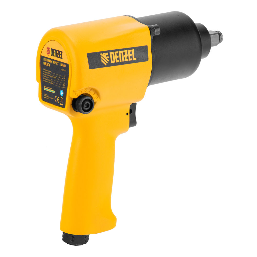 Ударный пневмогайковерт IW680, 1/2, 7000 об/мин, 680 Нм Denzel (57471)
