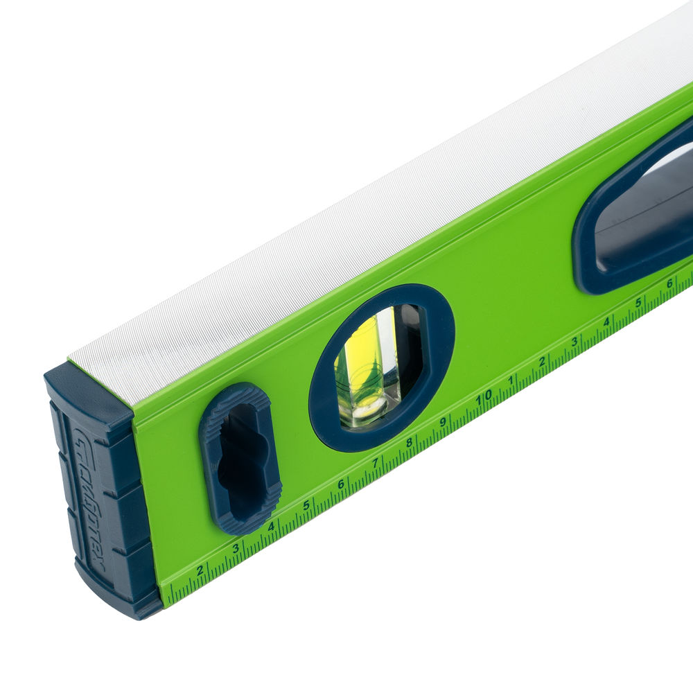 Уровень алюминиевый УСМ-0,5-600, фрезерованный, 3 глазка, магнитный, рукоятки, 600 мм Сибртех (34114)