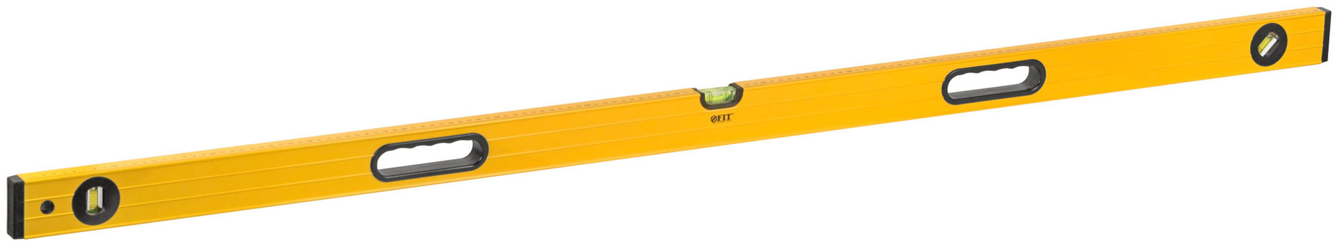 Уровень Янтарь, 3 глазка, ручки, усиленный корпус, фрезер. рабочая грань, шкала 1500 мм (18166)