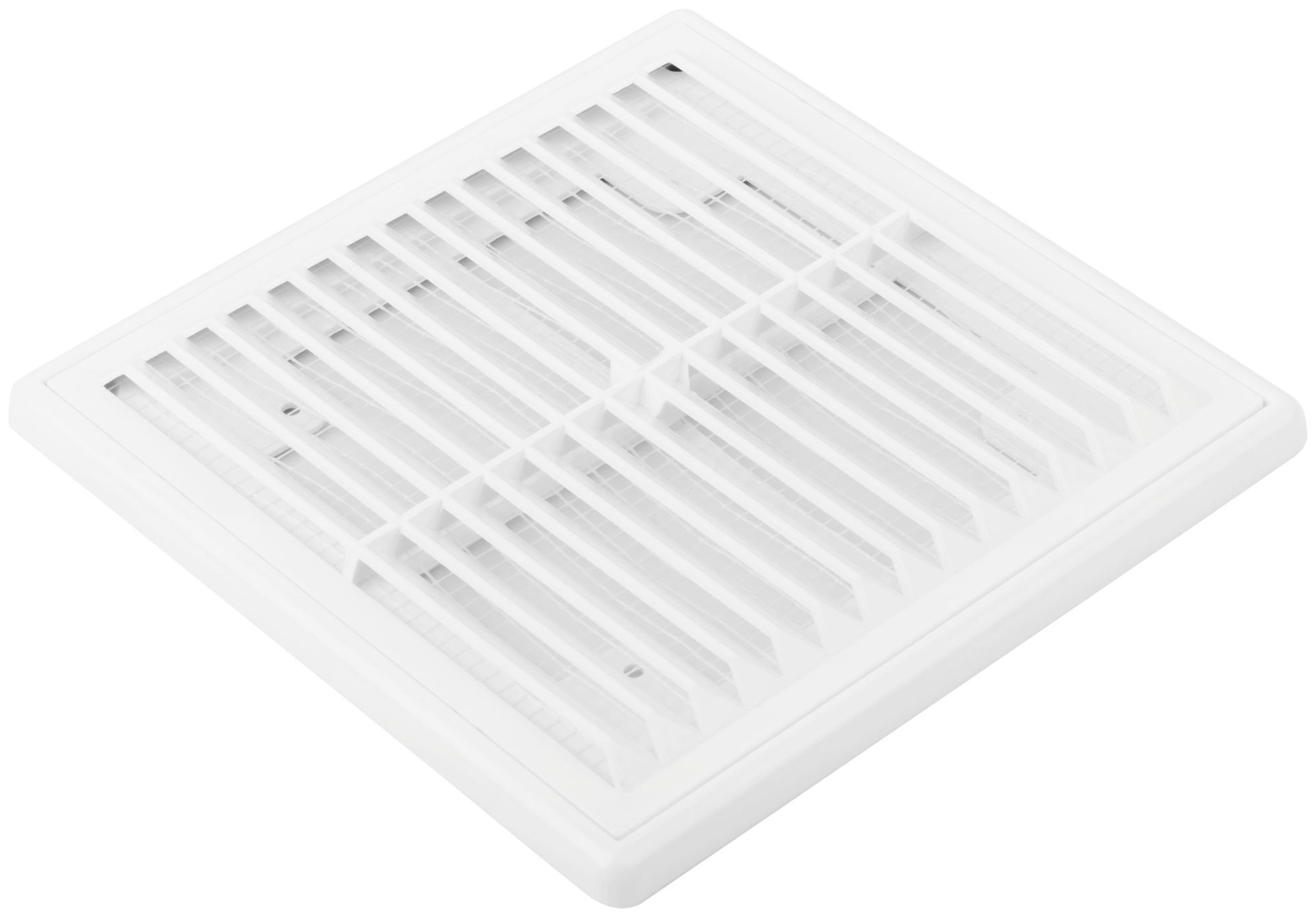 Вентиляционная решетка, пластиковая, 150 х 150 мм, съемная, с сеткой (75022)