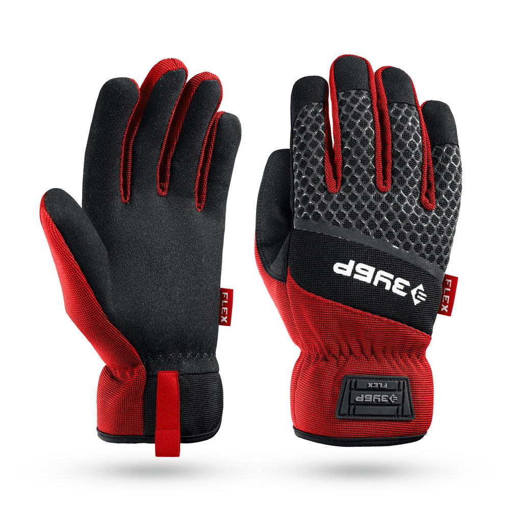 Перчатки комбинированные FLEX р.XL (10), красные, работа с сенсорными экранами ЗУБР Профессионал 11479-XL