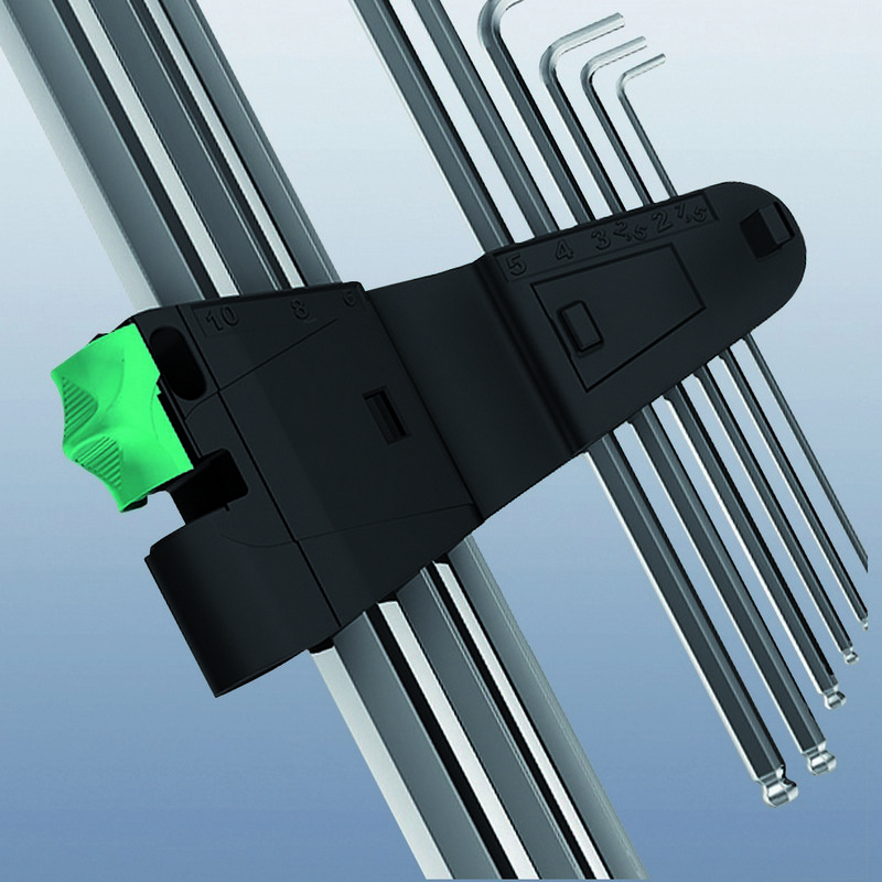 Набор Г-образных ключей 9 пр. хром с шаром 1.5/2/2.5/3/4/5/6/8/10 мм Hex-Plus SB серия 950/9 PKL 1 Wera WE-073391