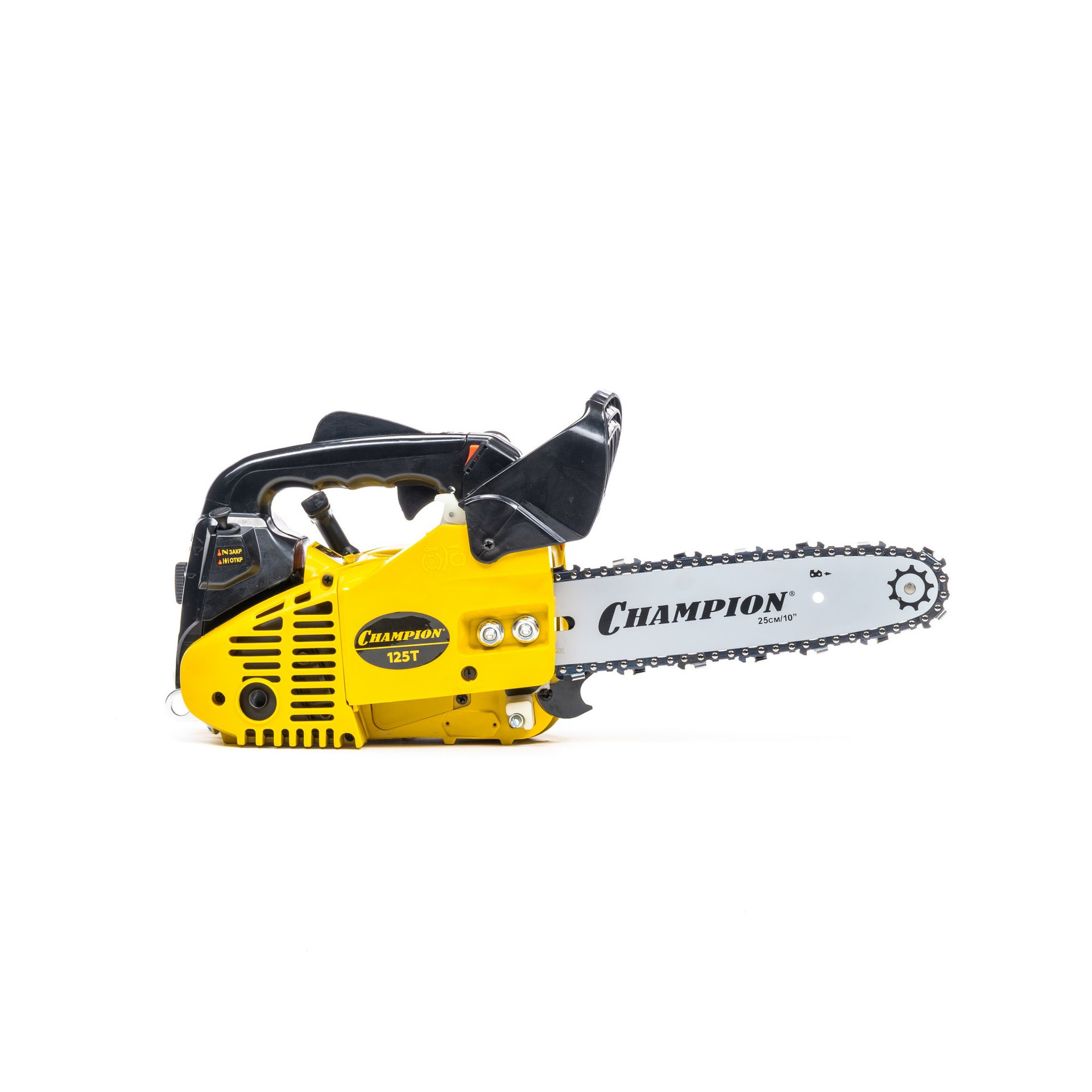 Бензопила CHAMPION 125T-10-3/8-1,3-40Е (0,7кВт 25,4см? 3,2кг) 125T-10