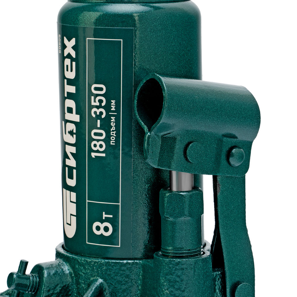 Домкрат гидравлический бутылочный, 8 т, 180-350 мм Сибртех