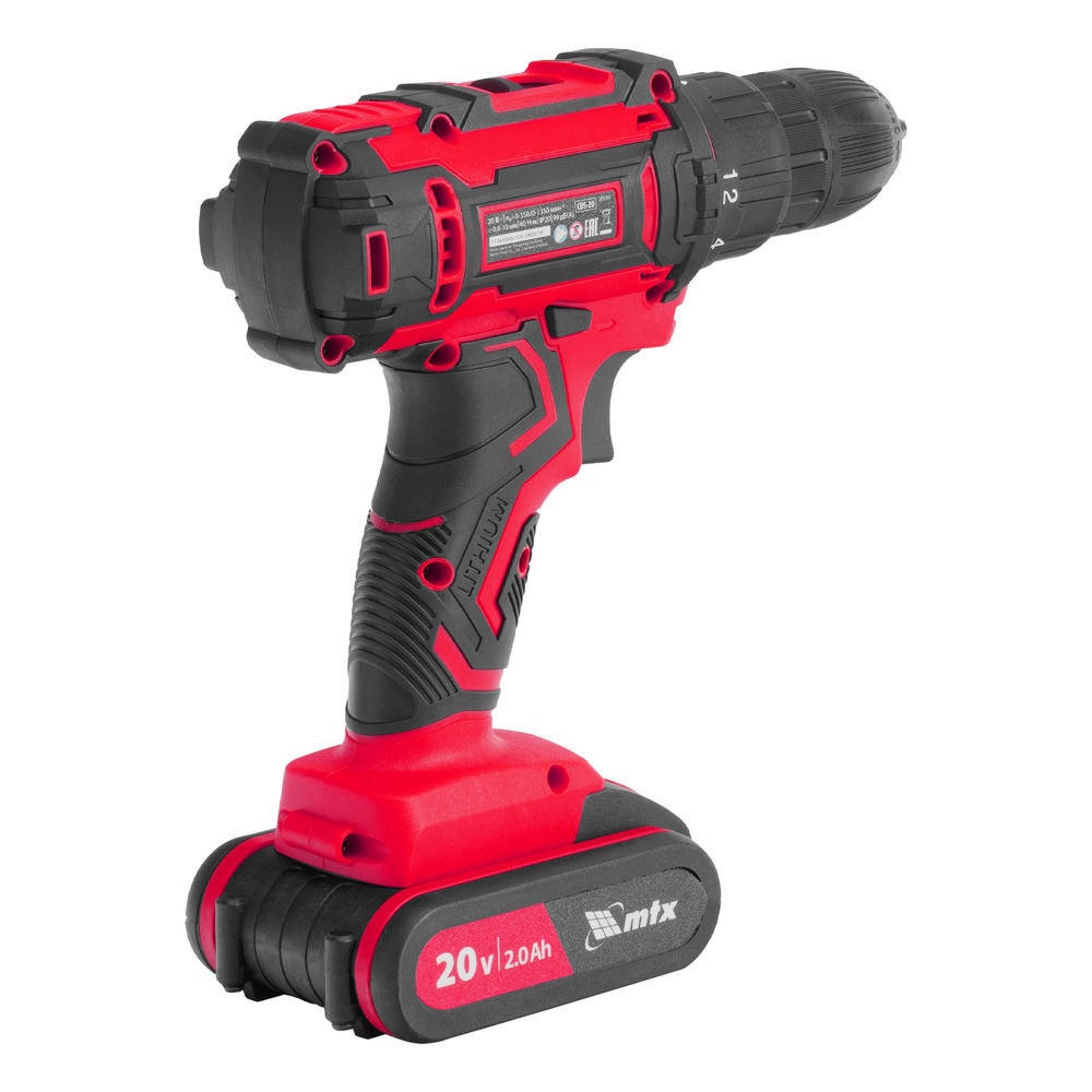 Дрель-шуруповерт аккумуляторная CDS-20, Li-Ion, 20 В// MTX (26186)